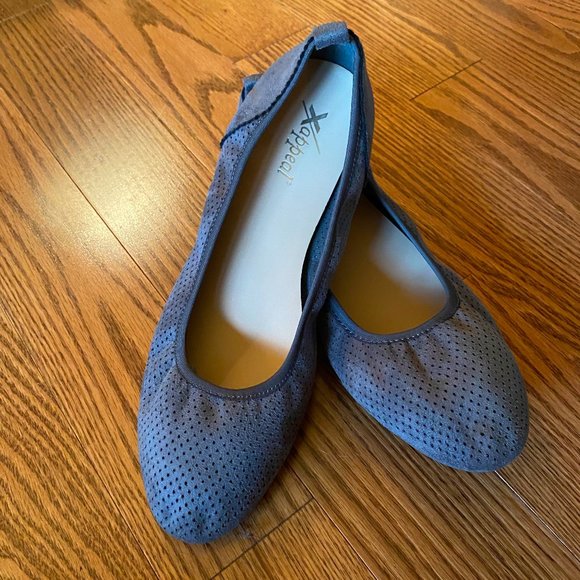 Xappeal Womens Clair Slip On Ballet Flats - Grey - Picture 1 of 8